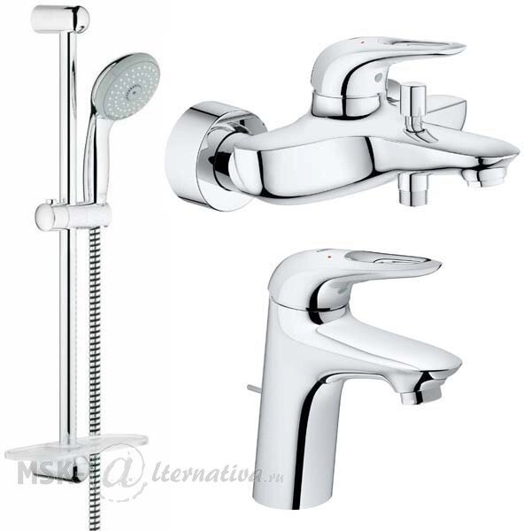 Набор для ванной комнаты Grohe Eurostyle 124416 от компании MetSnab - фото 1