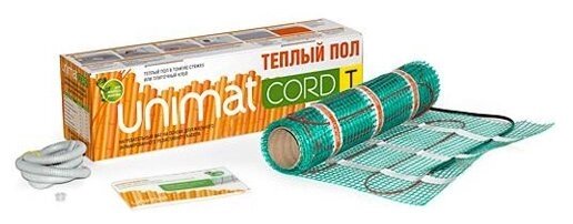 Нагревательный мат Unimat Cord T 130Вт/м2 10м2 1300Вт от компании MetSnab - фото 1