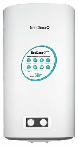 Накопительный электрический водонагреватель NeoClima Slim 100 от компании MetSnab - фото 1