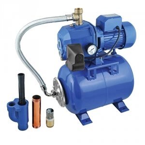 Насосная станция UNIPUMP AUTO DP 750-50 - 0,75 кВт (50 л, однофазный, Hmax 40м, Qmax 40л/мин, чугун) от компании MetSnab - фото 1