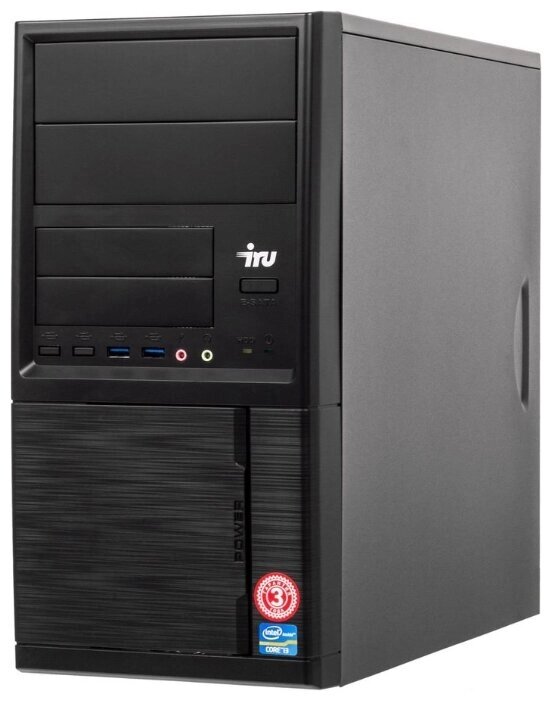 Настольный компьютер iRu Office 313 MT (1175787) Mini-Tower/Intel Core i3-9100F/8 ГБ/480 ГБ SSD/NVIDIA GeForce GT от компании MetSnab - фото 1