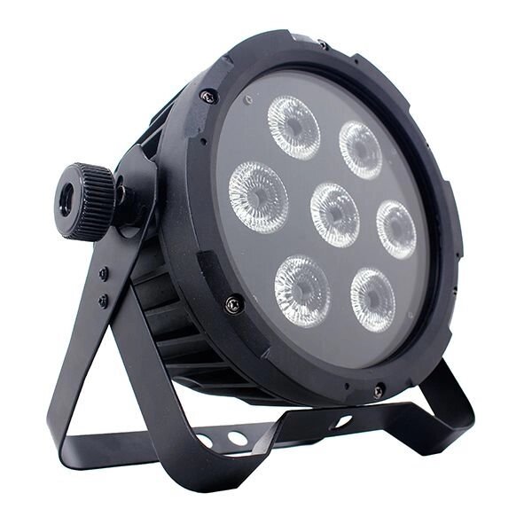 Nightsun SPC210M1 световой прибор LED PAR 7 x 10W (RGBWA 5 в 1), звуковая активация, DMX512, авто от компании MetSnab - фото 1