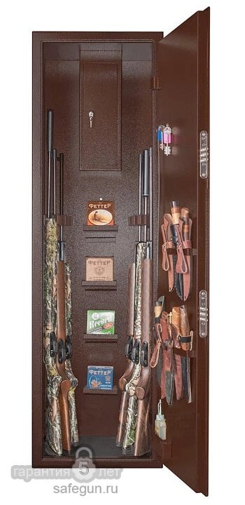 Оружейный сейф GUNSAFE ЛЕОПАРД-69 от компании MetSnab - фото 1