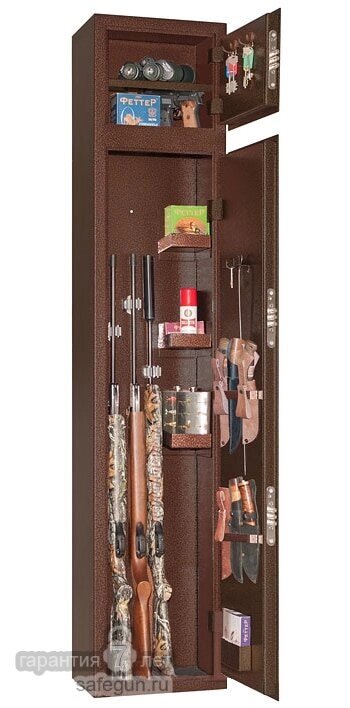 Оружейный шкаф GUNSAFE Алтай (медный) от компании MetSnab - фото 1