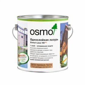 OSMO Einmal-Lasur HS Plus | Однослойная лазурь (2,5 л) от компании MetSnab - фото 1