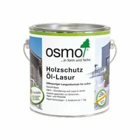 OSMO HolzSchutz Öl-Lasur Effect | Защитное масло-лазурь для древесины с эффектом серебра (2,5 л) от компании MetSnab - фото 1