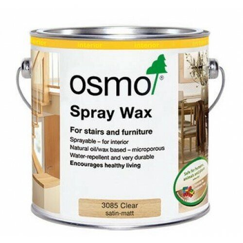 Osmo Воск для распыления Spritz-Wachs для специалистов (2,5 л 3009 Бесцветный полуматовый коэффициент противоскольжения от компании MetSnab - фото 1