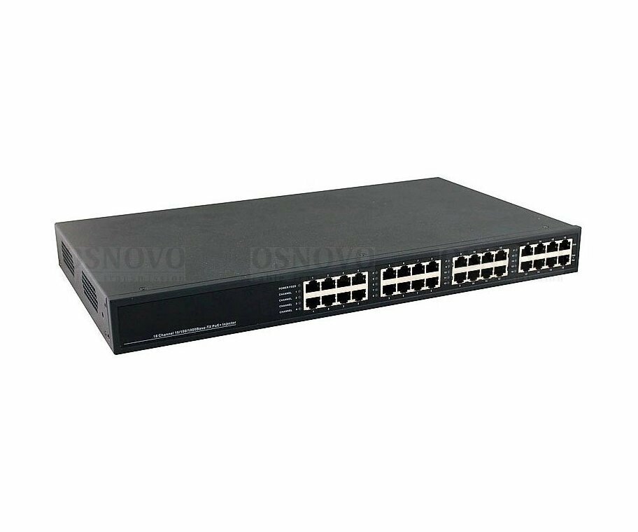 OSNOVO Midspan-16/250RG PoE-инжектор Gigabit Ethernet на 16 портов от компании MetSnab - фото 1