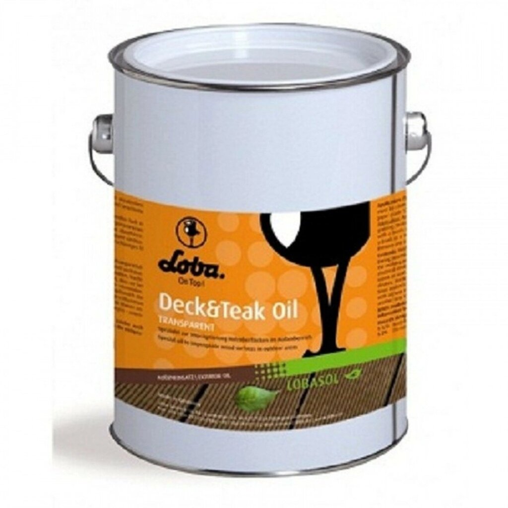 Паркетная химия Lobadur Масла и воски Масло для внешних работ LOBASOL Deck  Teak Oil (12 л) от компании MetSnab - фото 1