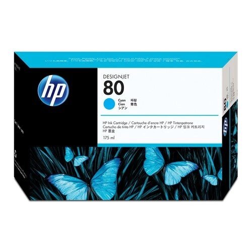 Печатающая головка HP 80 C4821A голубой для HP DJ 1050c/c plus/1055 от компании MetSnab - фото 1