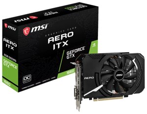 Видеокарта MSI GeForce GTX 1660 1830MHz PCI-E 3.0 6144MB 8000MHz 192 bit DVI DisplayPort HDMI HDCP AERO ITX OC