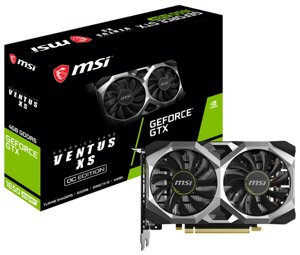 Видеокарта MSI GeForce GTX 1650 SUPER 1740MHz PCI-E 3.0 4096MB 12000MHz 128 bit DVI HDMI DisplayPort HDCP VENTUS XS OC