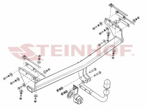 Фаркоп Steinhof для Renault Koleos 09/2008-2016