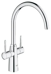 Смеситель для раковины (умывальника) Grohe Ambi 30189000 двухрычажный