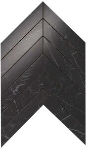 Мозаика Atlas Concorde Marvel Stone Nero Marquina Chevron Wall 30.5x25