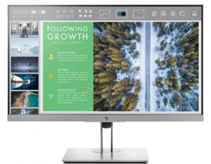 Монитор 23,8quot; HP EliteDisplay E243, FHD, IPS, VGA, HDMI, DP, 2xUSB 3.0, Серебристый/Черный 1FH47AA