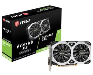 Видеокарта MSI GeForce GTX 1660 SUPER 1815MHz PCI-E 3.0 6144MB 14000MHz 192 bit DVI DisplayPort HDMI HDCP VENTUS XS OC