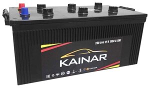 Аккумулятор для грузовиков Kainar 6СТ-230 АПЗ Euro п. п.