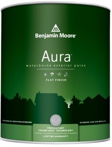 Краска по дереву для наружных работ Benjamin Moore Aura 629 Exterior Paint Flat Finish краска для наружных работ,