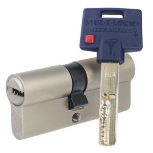 Механизм цилиндровый Mul-T-Lock Interactive+ (55х60) кл/кл Никель