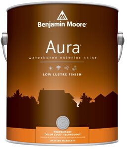 Краски для минеральных поверхностей Benjamin Moore Aura 634 Exterior Paint Low Lustre Finish краска для наружных работ,