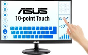 ASUS 21.5quot; VT229H Touch IPS LED, 19201080, 5ms, 250cd/m2, 178°/178°, 100mln: 1, D-SUB, HDMI, USB, колонки, Tilt,