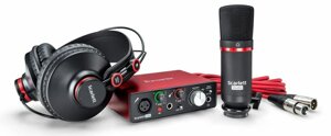 FOCUSRITE Scarlett Solo Studio 2nd Gen студийный комплект (Scarlett Solo 2nd Gen, наушники, микрофон, ПО, микрофонный