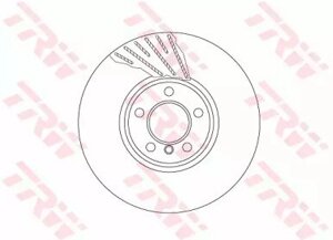 Диск тормозной передн правый для bmw f10, f01 Trw DF6612S