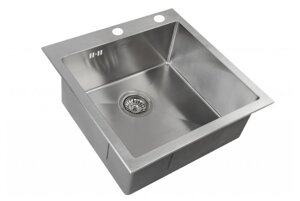 Врезная кухонная мойка ZorG INOX RX-5151 51х51см нержавеющая сталь