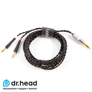 Кабель Labkable Silver Black for SOUND WARRIOR SW-HP10 SW-HP20 to jack 3.5mm