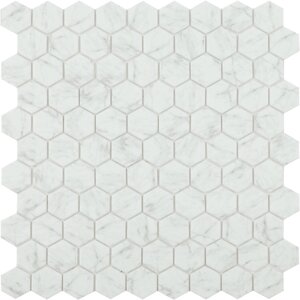 Мозаика Стеклянная Vidrepur Hex Marbles № 4300 Antislip (на сетке) 31,7x30,7