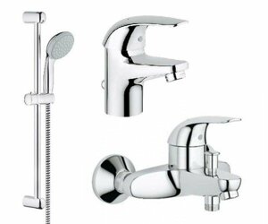 Комплект для ванной комнаты Grohe Euroeco 118464