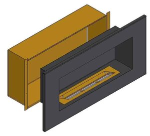 Аксессуар для биокамина ZeFire Теплоизоляционный корпус для встраивания в мебель для очага 1400 мм