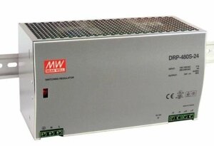 Преобразователь AC-DC сетевой Mean Well DRP-480S-24 источник питания 24В, монтаж на DIN-рейку