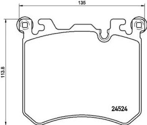 Колодки дисковые передние для bmw x6 m 08 /x5(e70) m 07 Brembo P06077