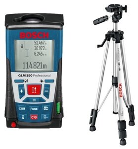 Лазерный дальномер BOSCH GLM 150 + BS 150 Professional