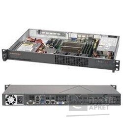 Supermicro Серверная платформа 1U SATA BLACK SYS-5019S-L