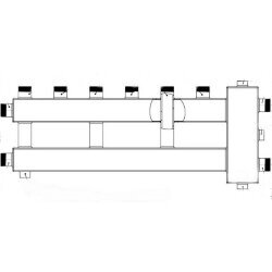 Коллектор отопления с гидрострелкой Gidruss quot; компактquot; BMK-60-4U