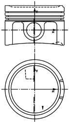 Поршень d81x1.5x1.75x2 +0.5 audi a4/a6, vw golf/passat, skoda 1.8t 20v awt/auq/awu 00 Kolbenschmidt 40434620