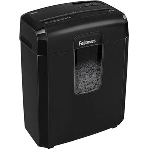 Шредер Fellowes MicroShred 8MC (секр. P-4)/фрагменты/8лист./14лтр./скобы/пл. карты