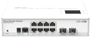 Коммутатор MikroTik Cloud Router Switch CRS210-8G-2S+IN