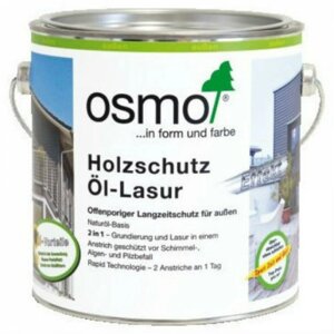 Защитное масло-лазурь с эффектом серебра Osmo Holz-Schutz Ol Lasur Effect 1143 Оникс серебро 2,5 л