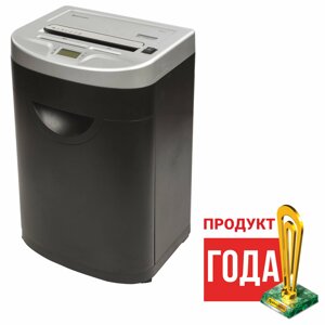 Уничтожитель (шредер) BRAUBERG S22-S, до 10 чел, 2 ур. секр., полоски 4мм, 22 листа, 35л, CD, 531773