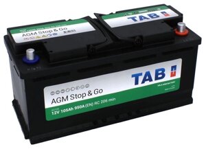 Автомобильный аккумулятор TAB AGM StopGo AG105 (213105)