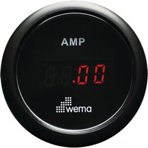 Амперметр с красным светодиодным дисплеем Wema AMP-KIT-BB 12/24 В 52 мм