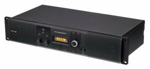 BEHRINGER NX3000D усилитель мощности D класса с DSP, 2 х 1500 Вт @ 2 Ом, 2 х 900 Вт @ 4 Ом, мостовой режим 3000 Вт @ 4