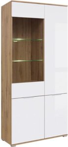 Шкаф-витрина Loftwood напольный Злата 010 REG1W3D 195х90х41 см