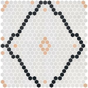 Мозаика Onix Mosaico Hex Geo Patterns 19 30.1x29