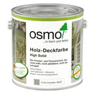 OSMO Краска белая для окон, дверей и беседок 2,5 л