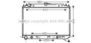 Радиатор системы охлаждения акпп nissan pathfinder/navara 2.5dci 05 ava quality cooling DN2297